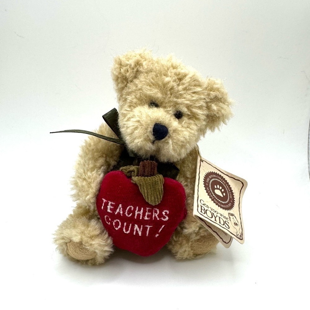Boyds Bears Miss Wisely Teachers Count! 903300 Plush Stuffed Toy Animal 6”